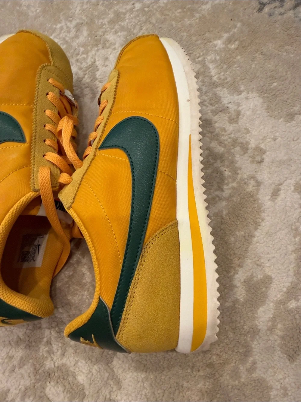 Nike Cortez TXT sneakers in yellow and green Size 9.5